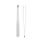 Tweezerfile premium stainless steel tweezer front and side view